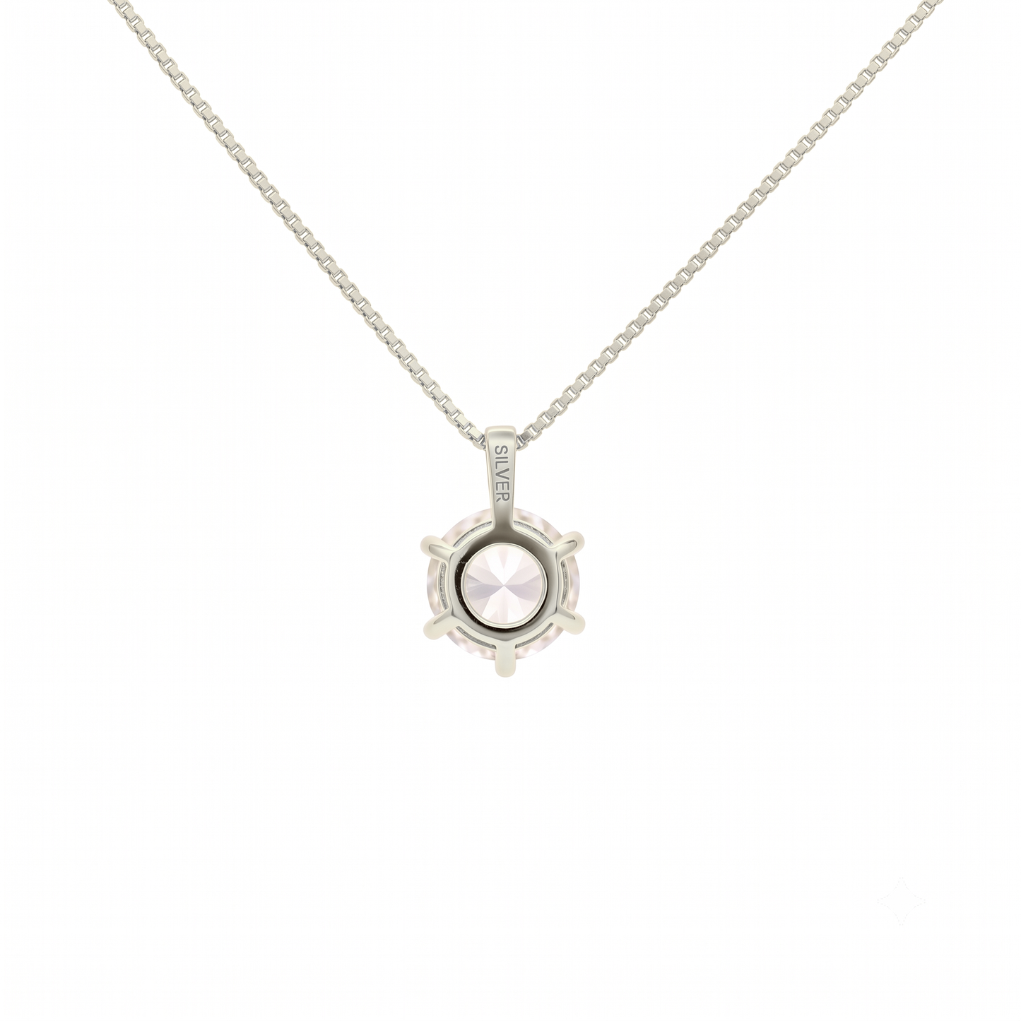 SV925/PT900メッキ キュービック1.5ct ネックレス