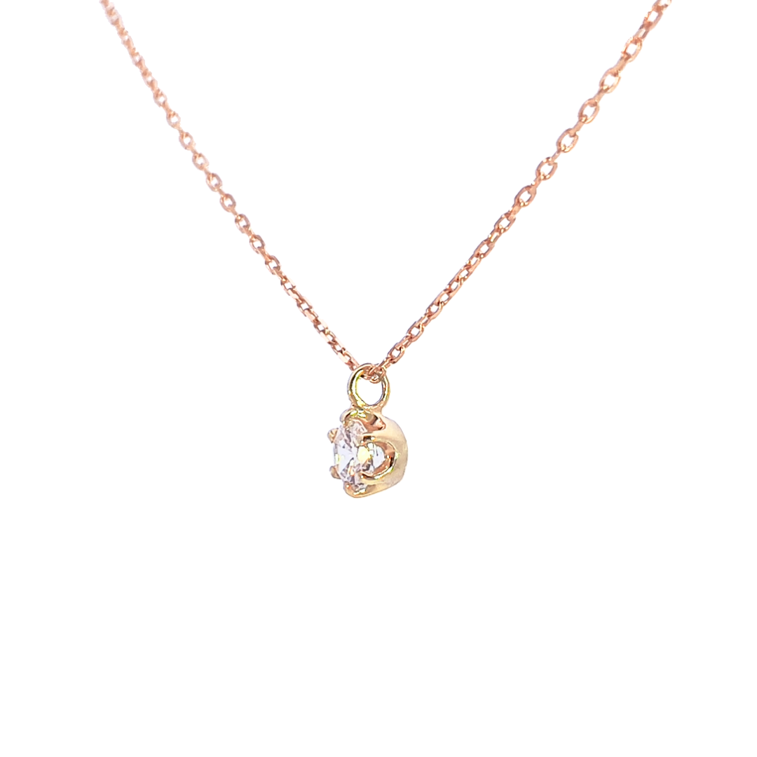 ダイヤモンド0.2ct　ネックレス　K18YG