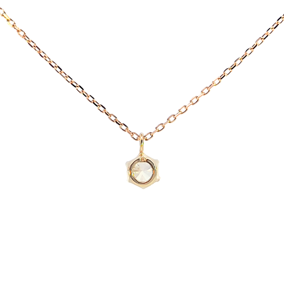 ダイヤモンド0.2ct　ネックレス　K18YG
