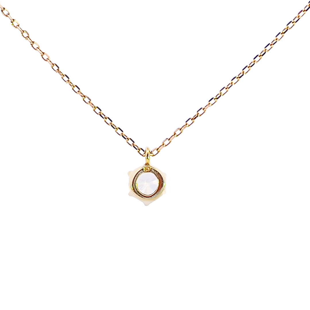 ダイヤモンド0.3ct　ネックレス　K18YG
