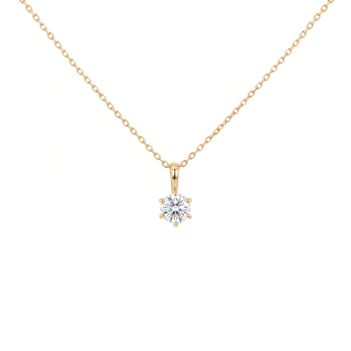 SV925/K18メッキ　キュービック0.3ct　ネックレス