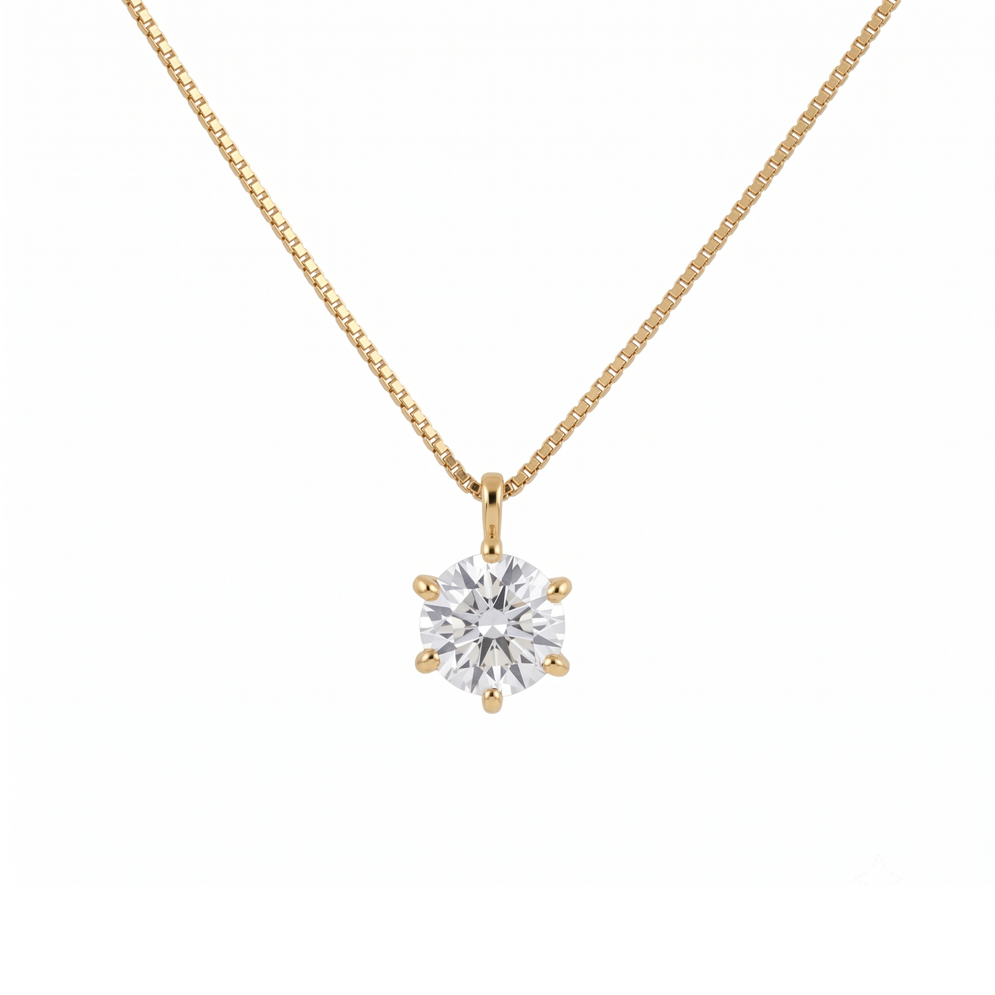 SV925/K18メッキ　キュービック1.5ct　ネックレス