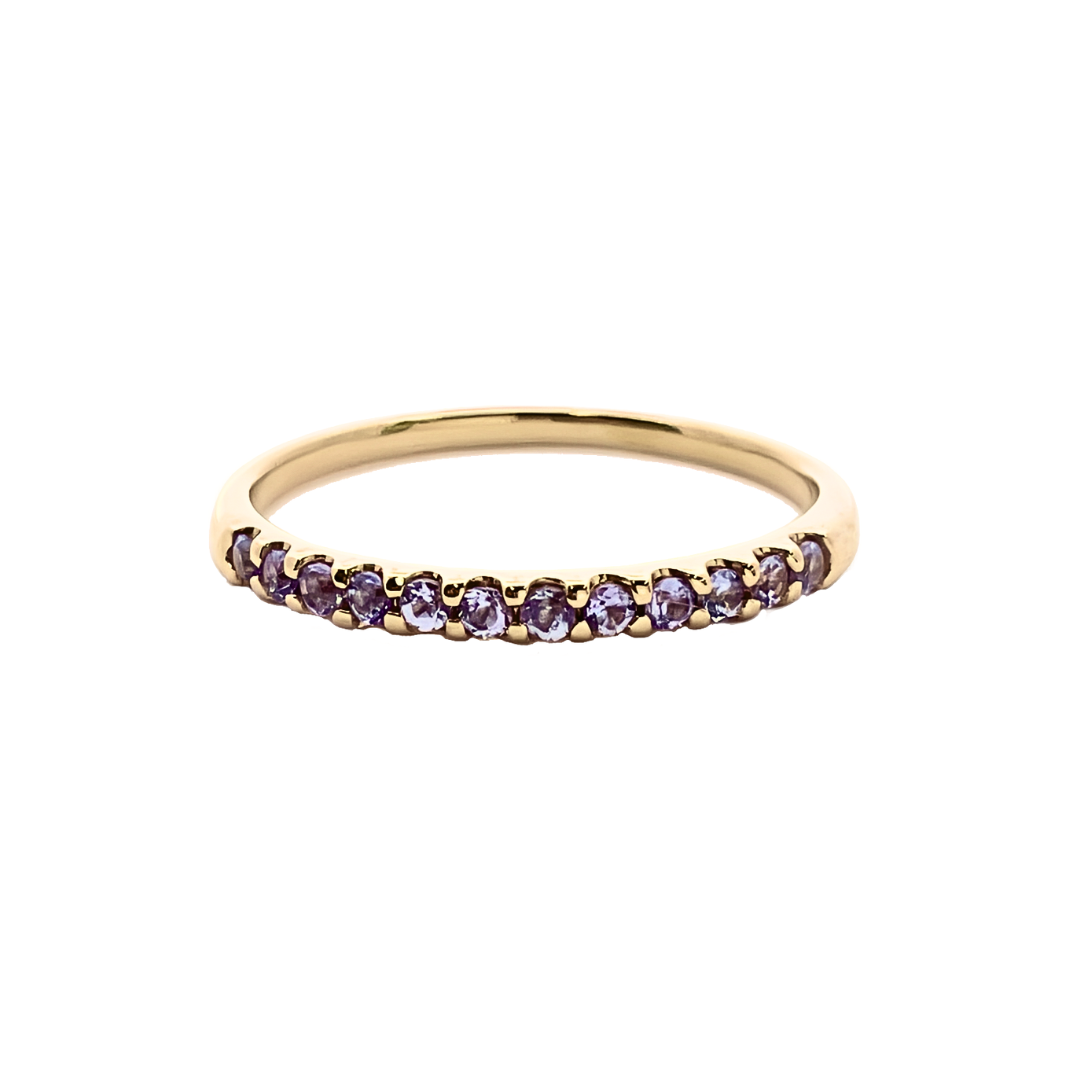 タンザナイト ハーフエタニティ リング K10YG