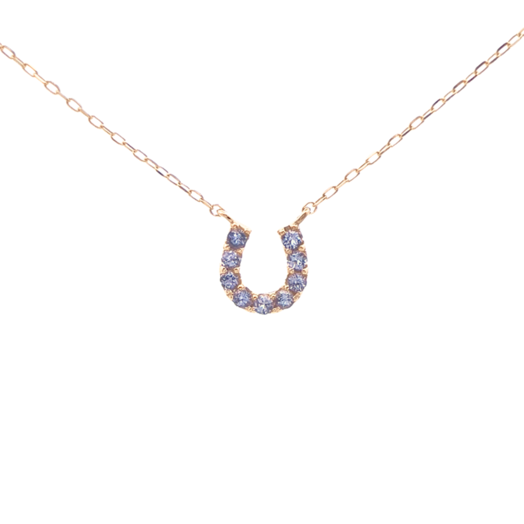 タンザナイトバテイネックレス　K10YG