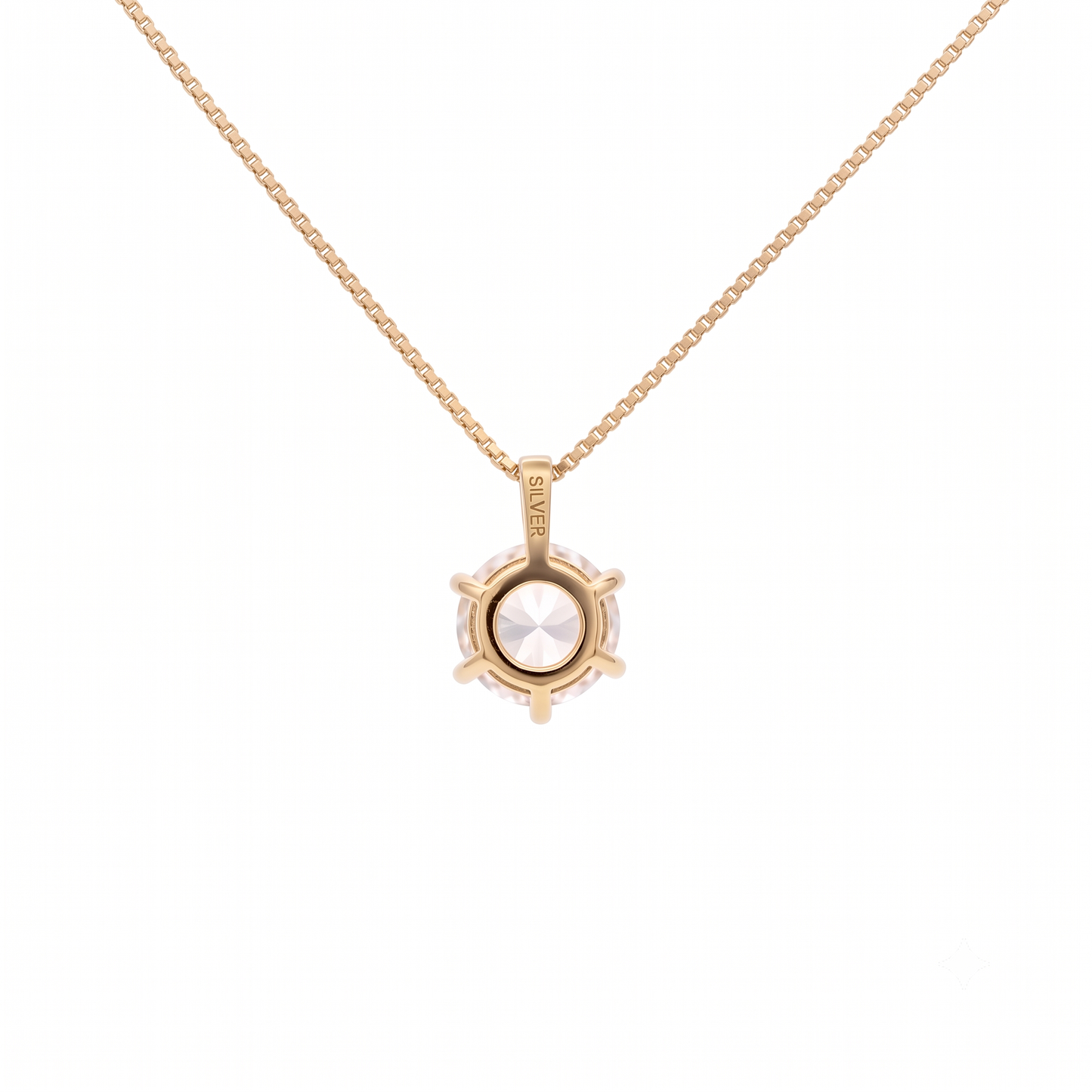 SV925/K18メッキ　キュービック1.5ct　ネックレス