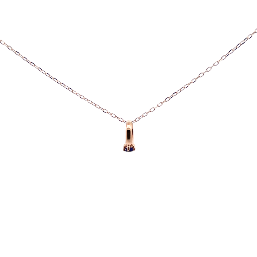 タンザナイト ベビーリングネックレス K10YG