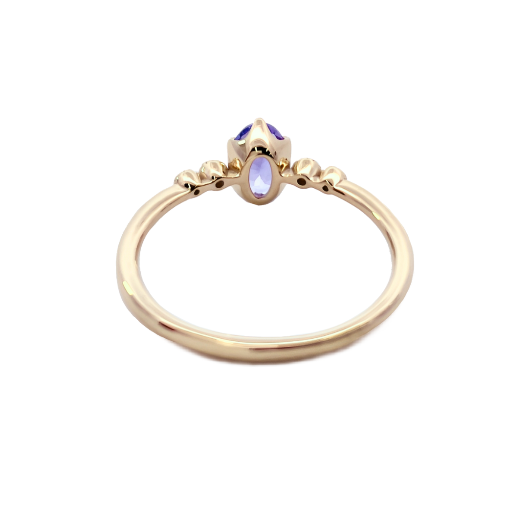 タンザナイト×ダイヤモンド0.03ct リング K10YG | 12story タンザナイト×ダイヤモンド0.03ct リング K10YG | 12story