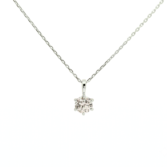 SV925/PT900メッキ　キュービック0.5ct　ネックレス