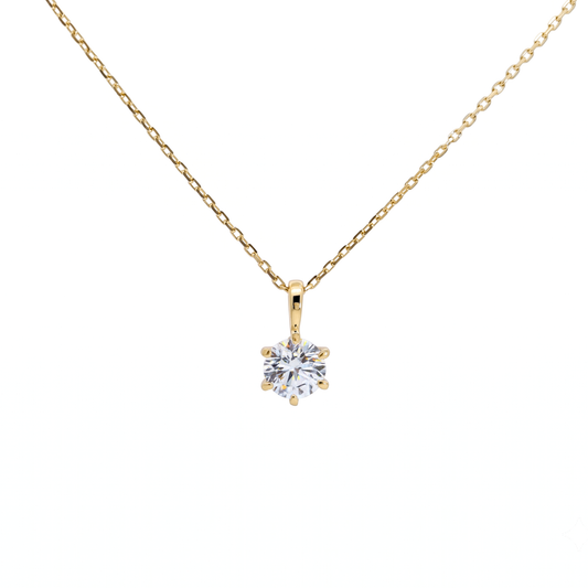 SV925/K18メッキ　キュービック0.5ct　ネックレス