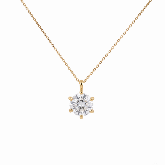 SV925/K18メッキ　キュービック2.0ct　ネックレス