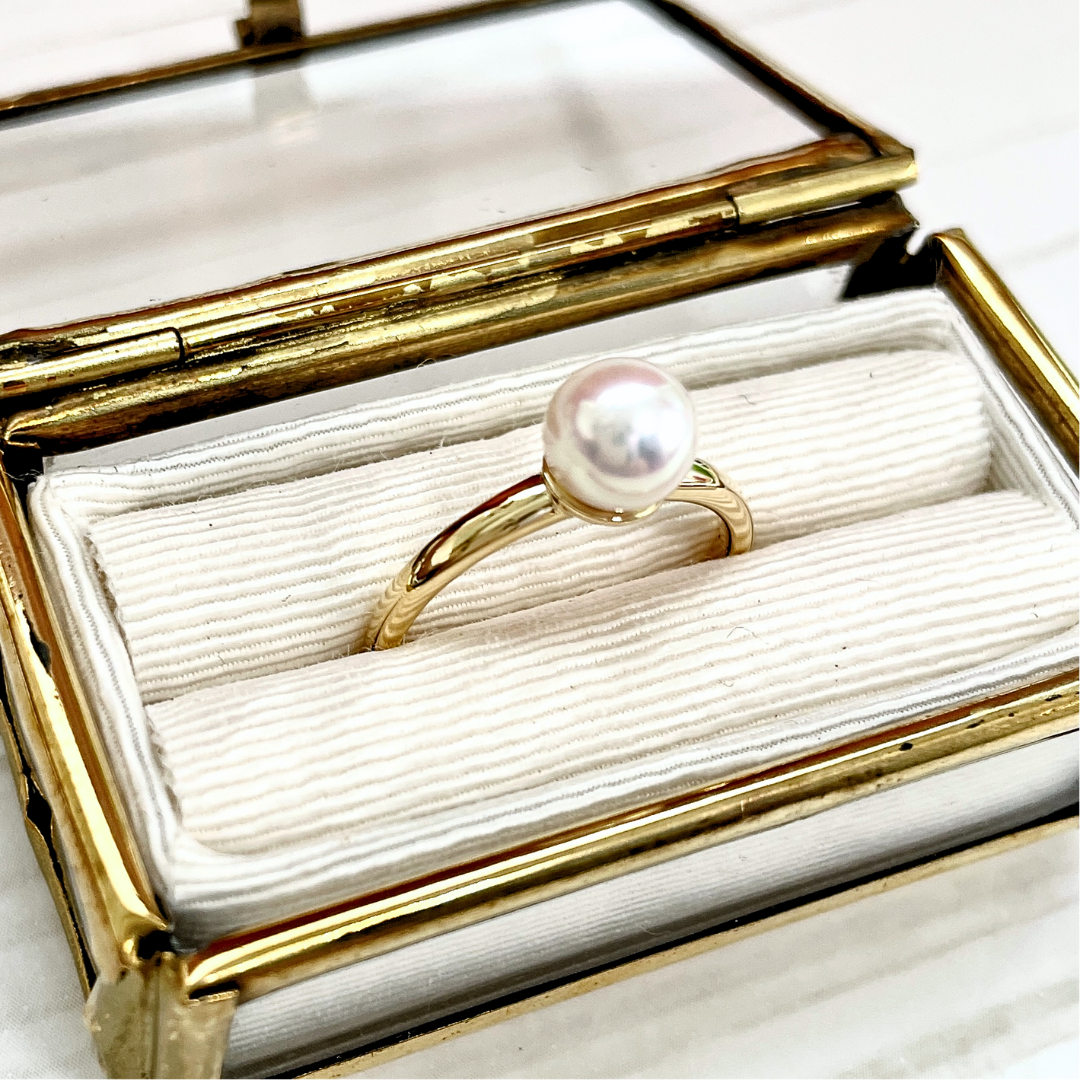 アコヤパール リング K18YG