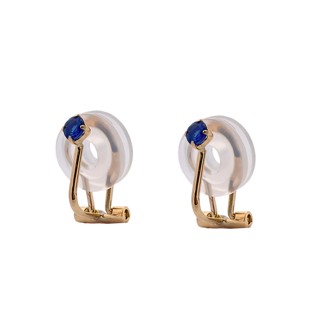 サファイア イヤリング K10YG