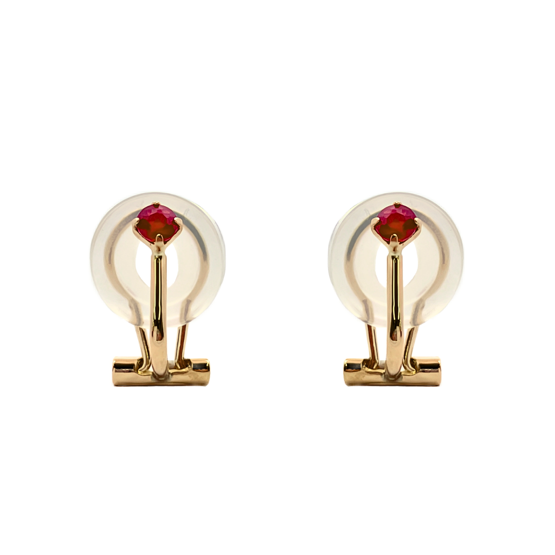 ルビー イヤリング K10YG