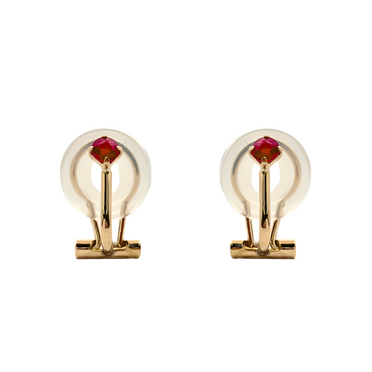 ルビー イヤリング K10YG