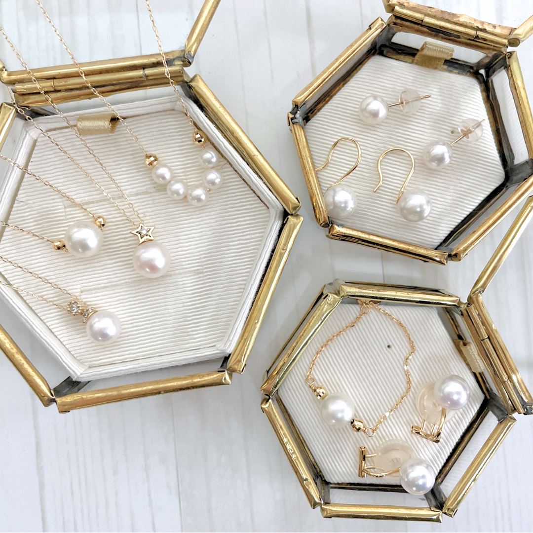 アコヤパール スタッドピアス K10YG