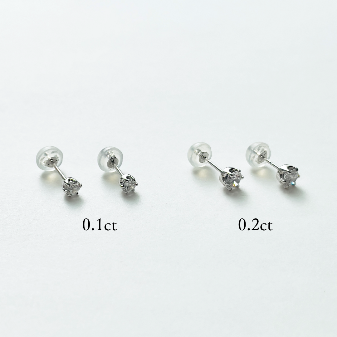 ダイヤモンド　0.1ｃｔ×2　スタットピアス　プラチナ