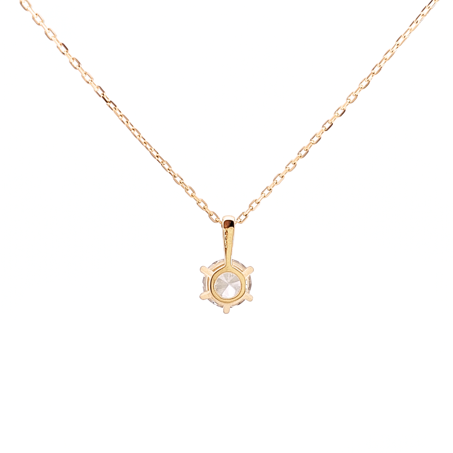 SV925/K18メッキ　キュービック0.5ct　ネックレス