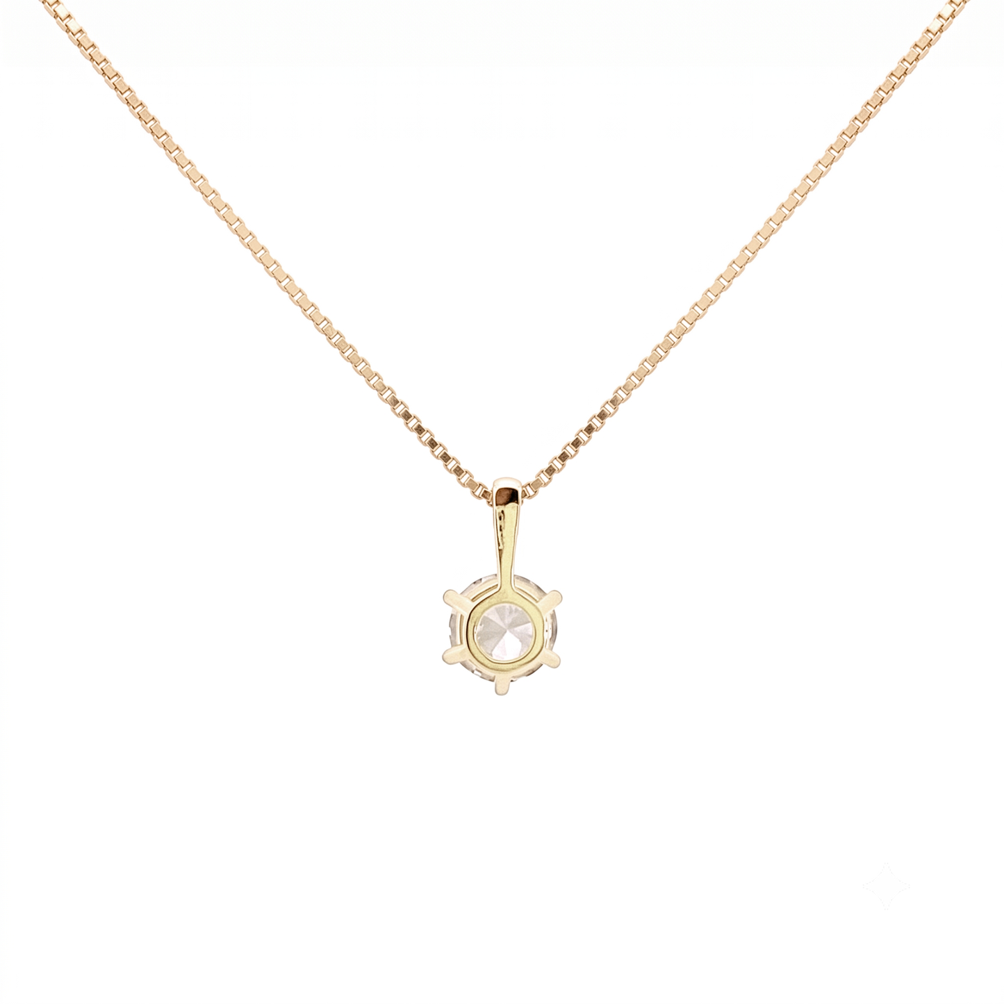 SV925/K18メッキ　キュービック0.5ct　ネックレス
