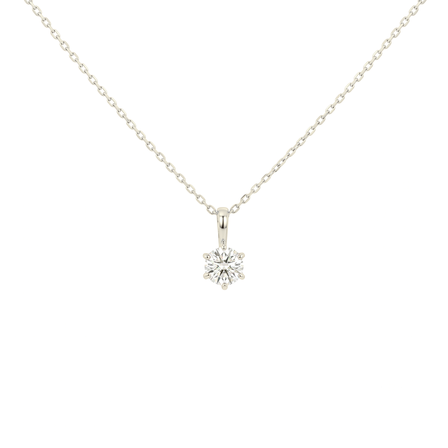 SV925/PT900メッキ　キュービック0.3ct　ネックレス