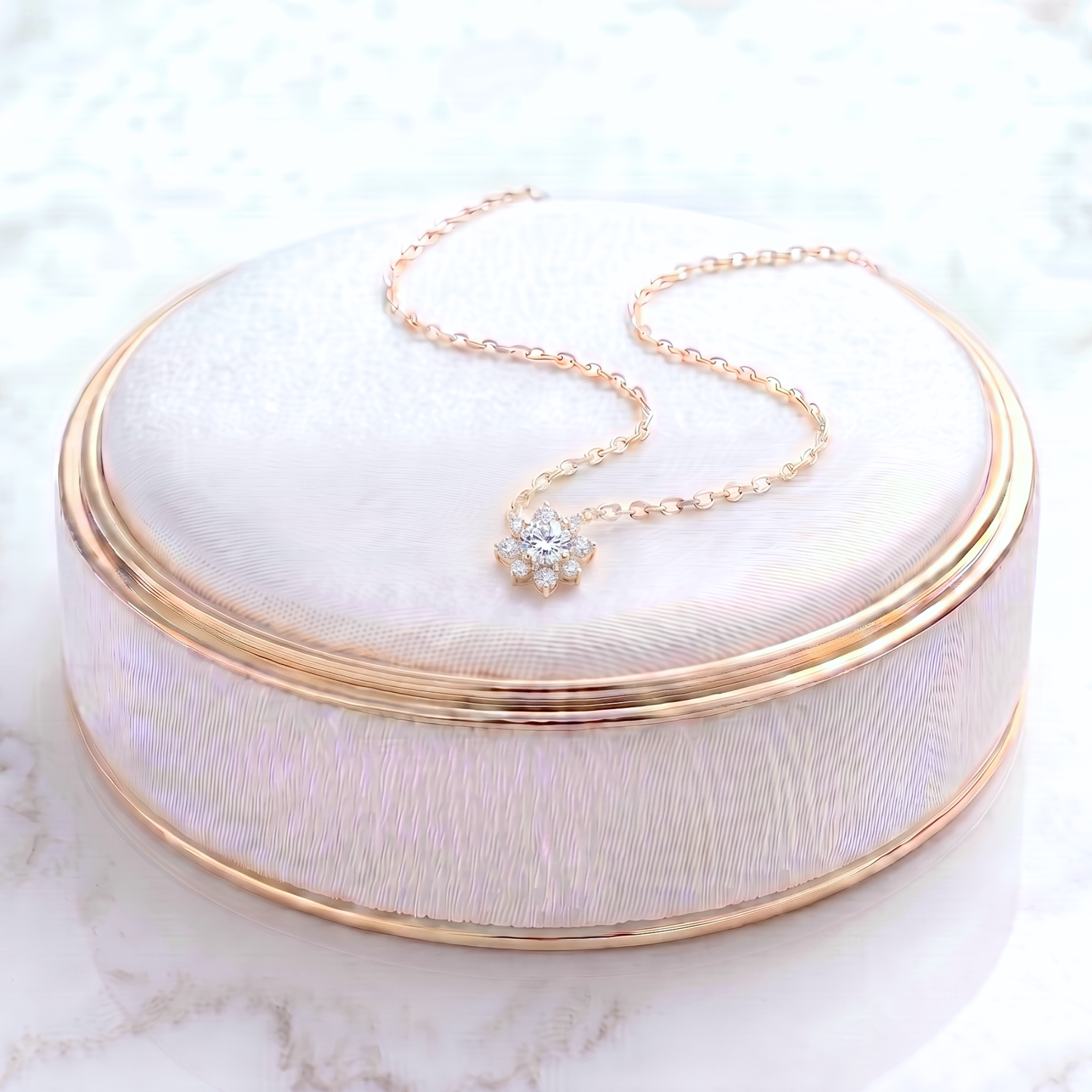 ダイヤモンド0.15ct ネックレス K18YG