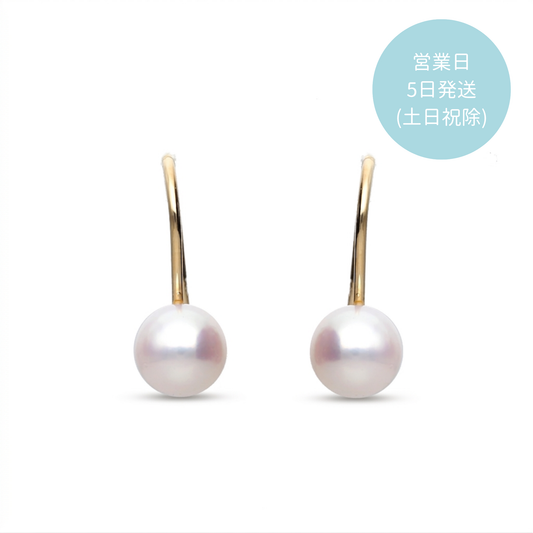 アコヤパール フックピアス K18YG
