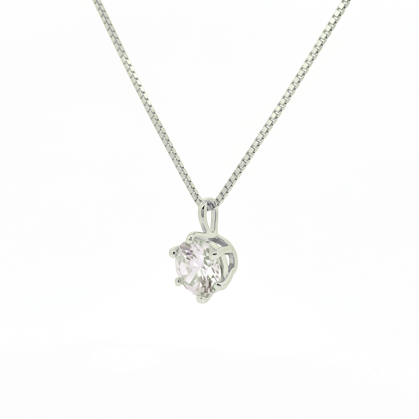 SV925/PT900メッキ　キュービック2.0ct　ネックレス