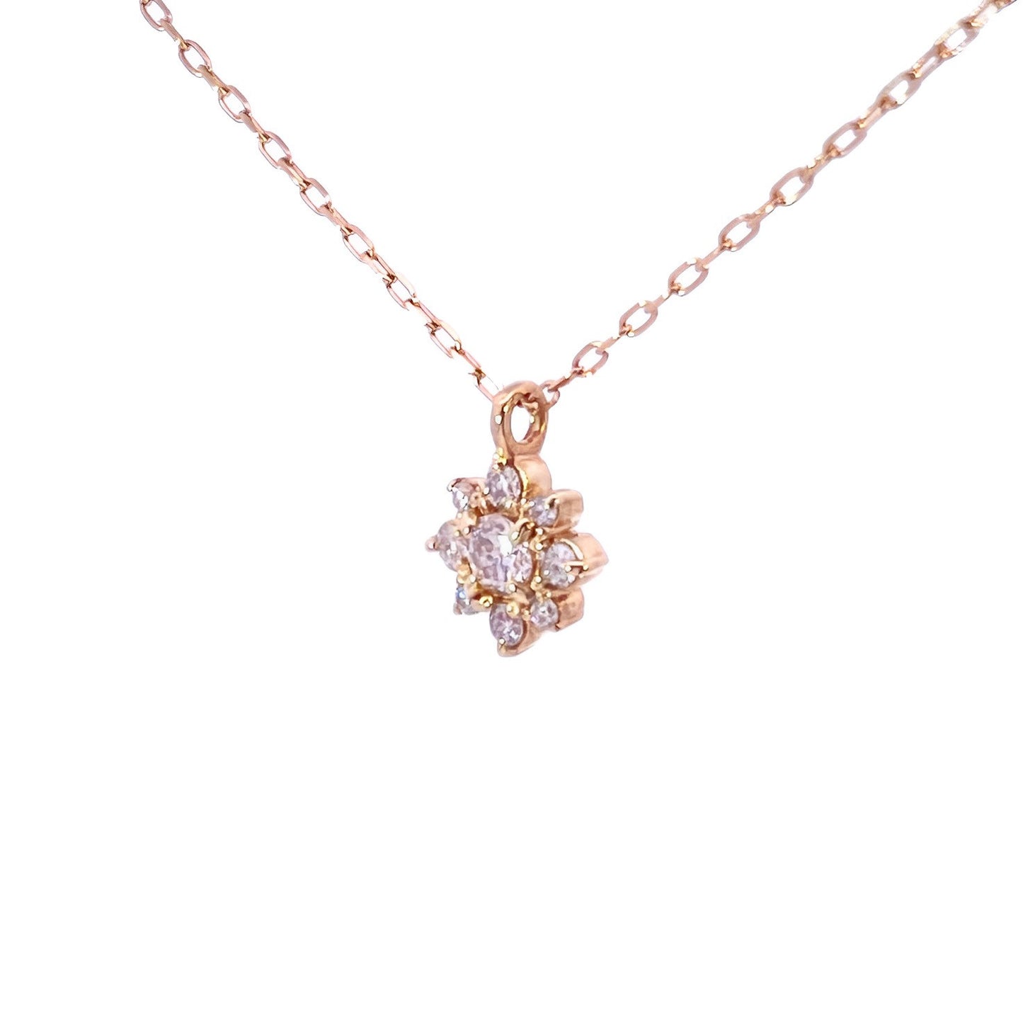 ダイヤモンド0.15ct ネックレス K18YG