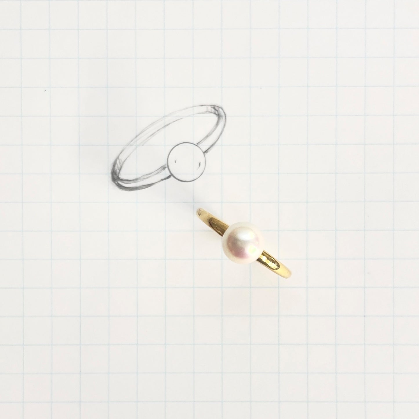 アコヤパール リング K18YG