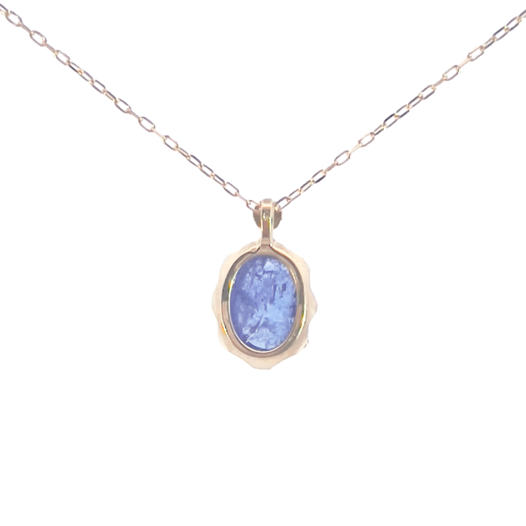 タンザナイト　ネックレス　K18YG