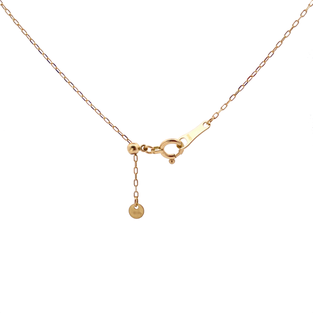 ルビー×ダイヤモンド ドロップネックレス K10YG