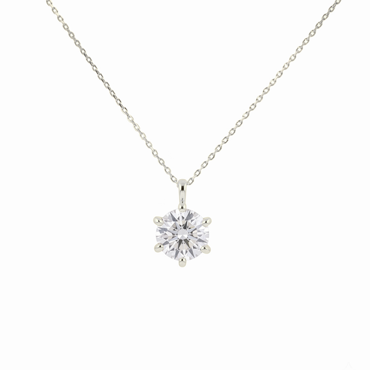 SV925/PT900メッキ　キュービック2.0ct　ネックレス