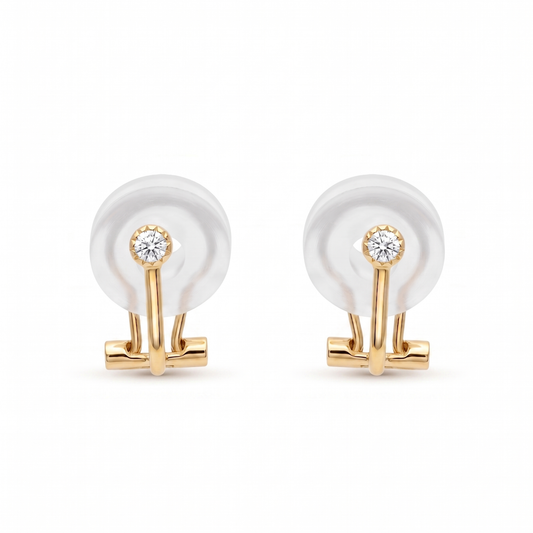 ダイヤモンド0.03ct イヤリング K10YG