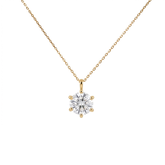 SV925/K18メッキ　キュービック1.5ct　ネックレス