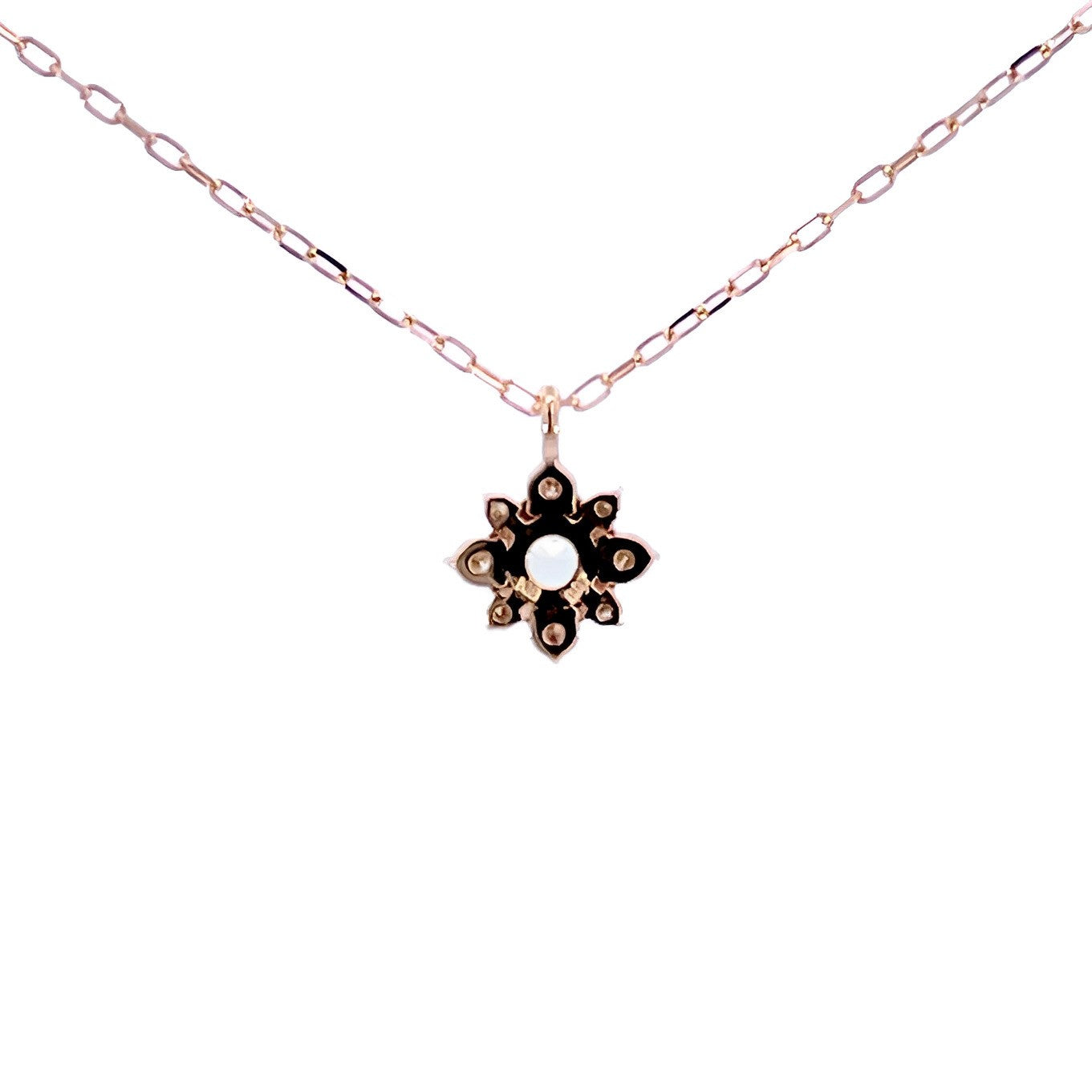 ペリドット×ダイヤモンド0.07ct ネックレス K18YG