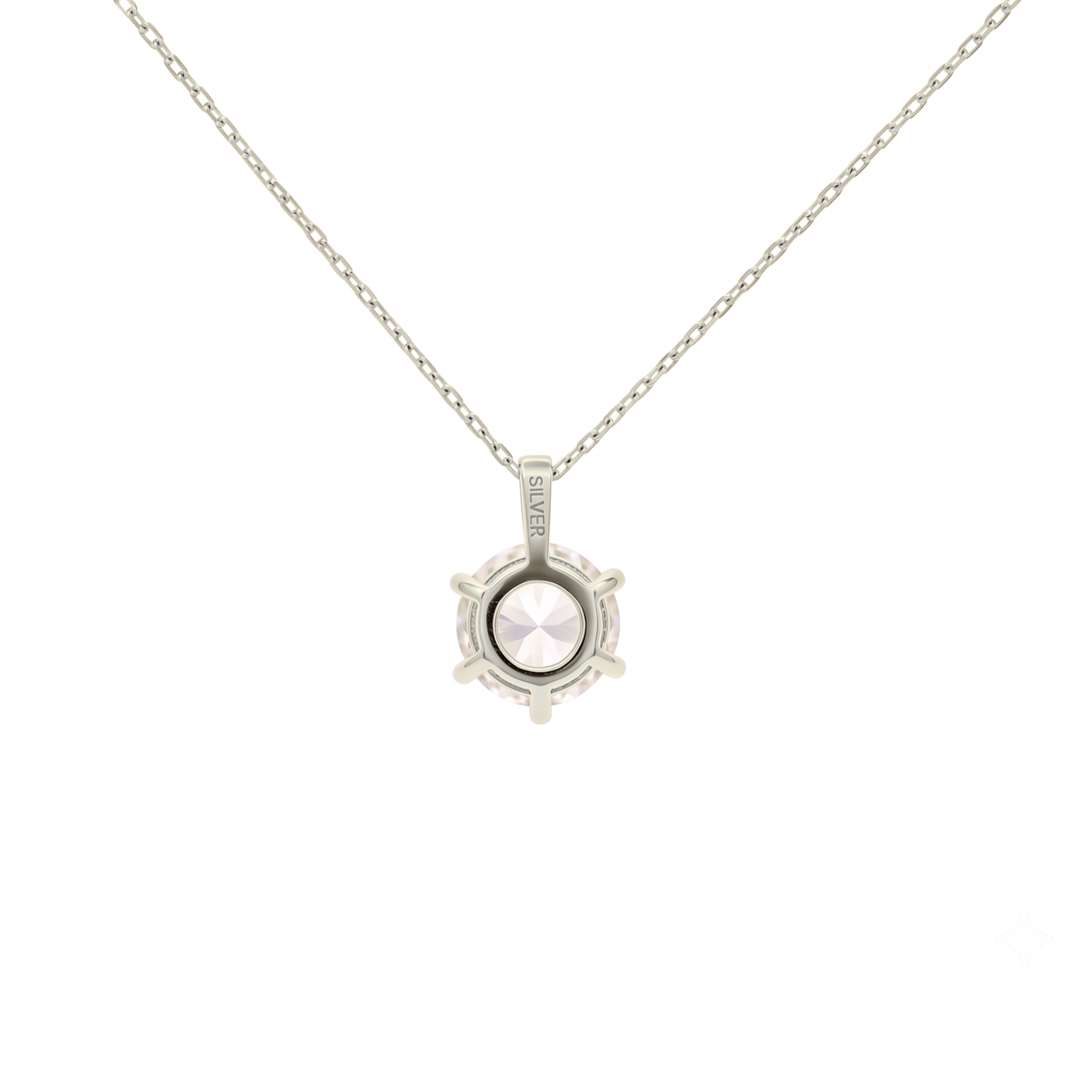 SV925/PT900メッキ　キュービック1.5ct　ネックレス