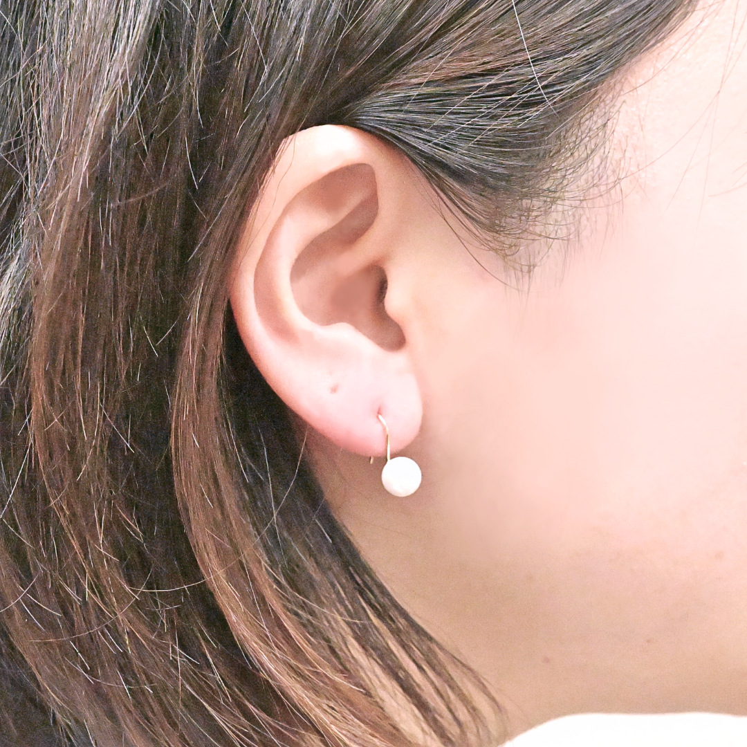 アコヤパール フックピアス K18YG