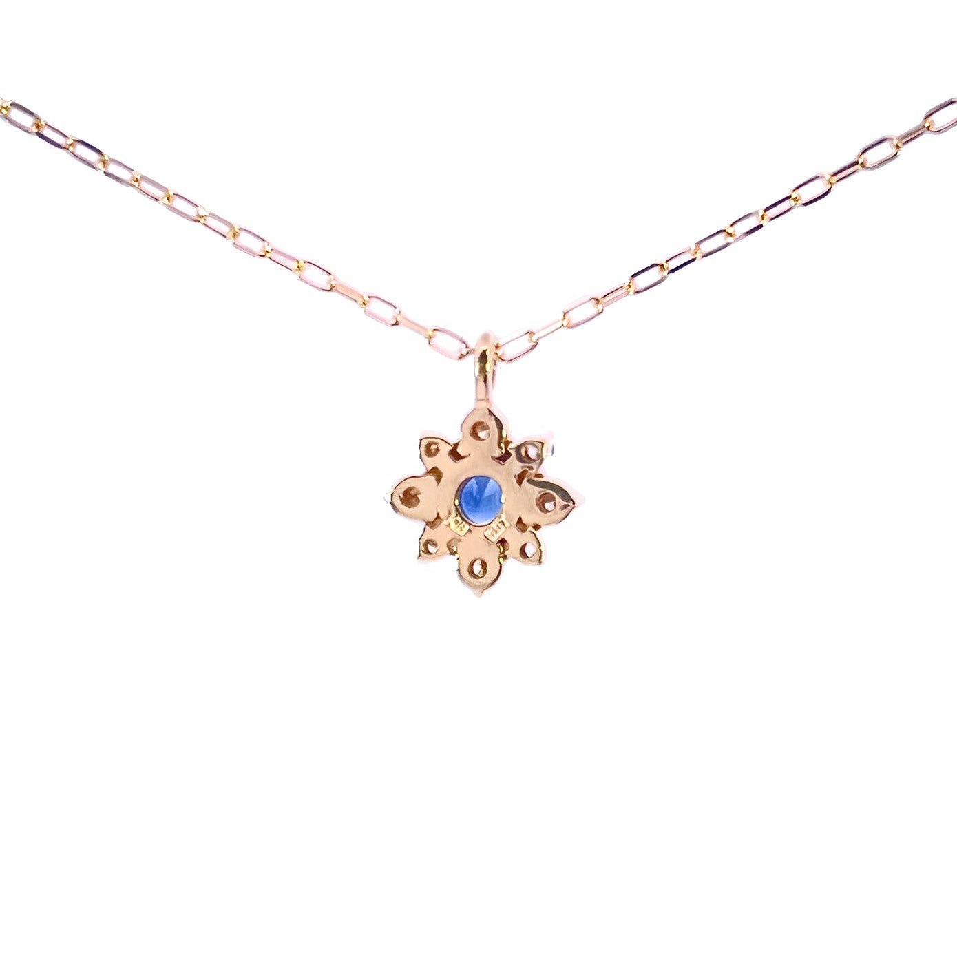 サファイア×ダイヤモンド0.07ct ネックレス K18YG