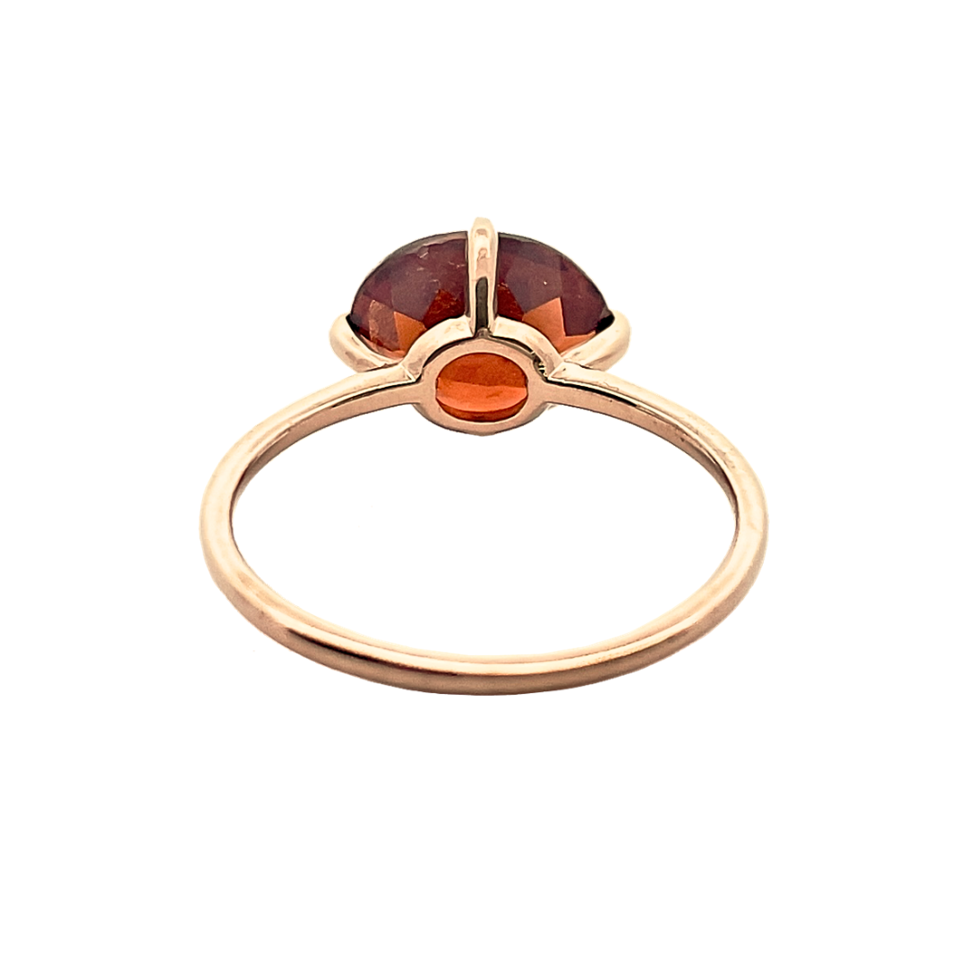 ヘソナイトガーネット　リング　K10YG