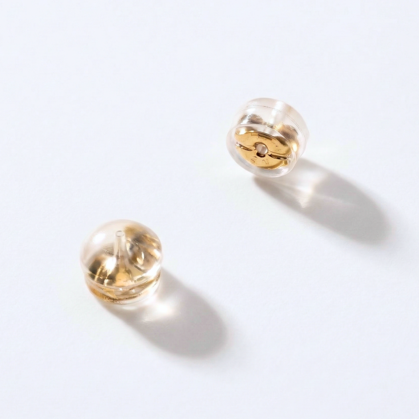 シリコンキャッチ　ダブルロック    大　K18YG