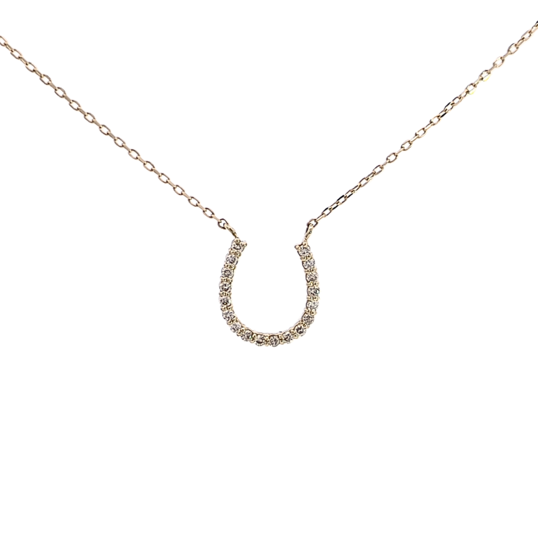 ダイヤモンド　ホースシュー　ダイヤモンド　ネックレス