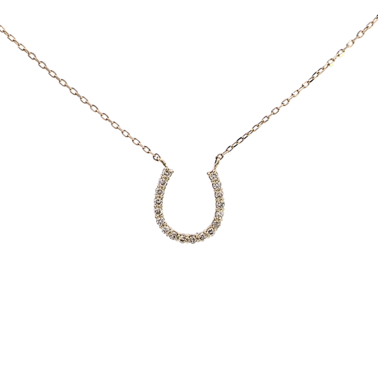 ダイヤモンド　ホースシュー　ダイヤモンド　ネックレス