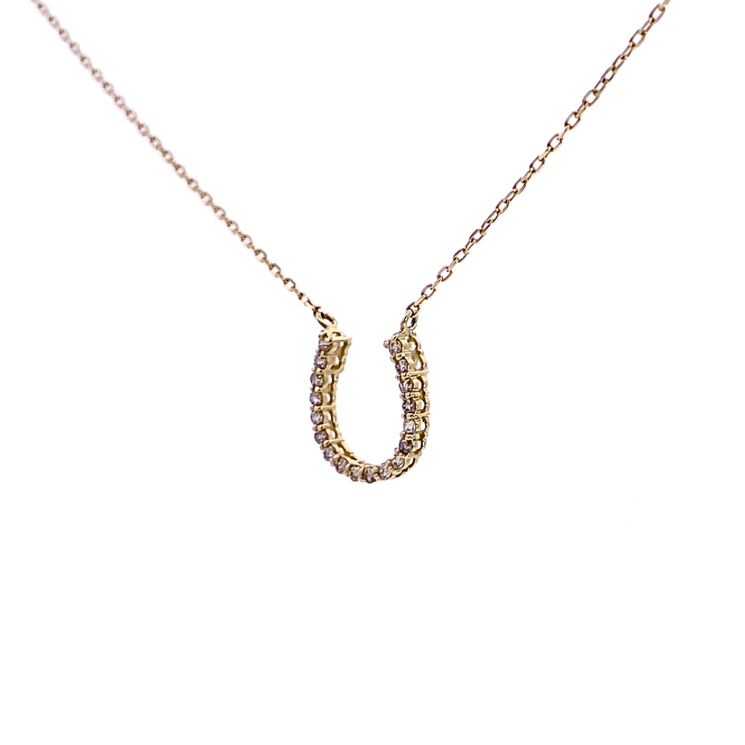 ダイヤモンド　ホースシュー　ダイヤモンド　ネックレス
