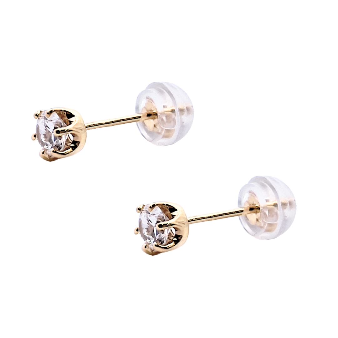 ダイヤモンド　0.2ｃｔ×2　スタットピアス　K18