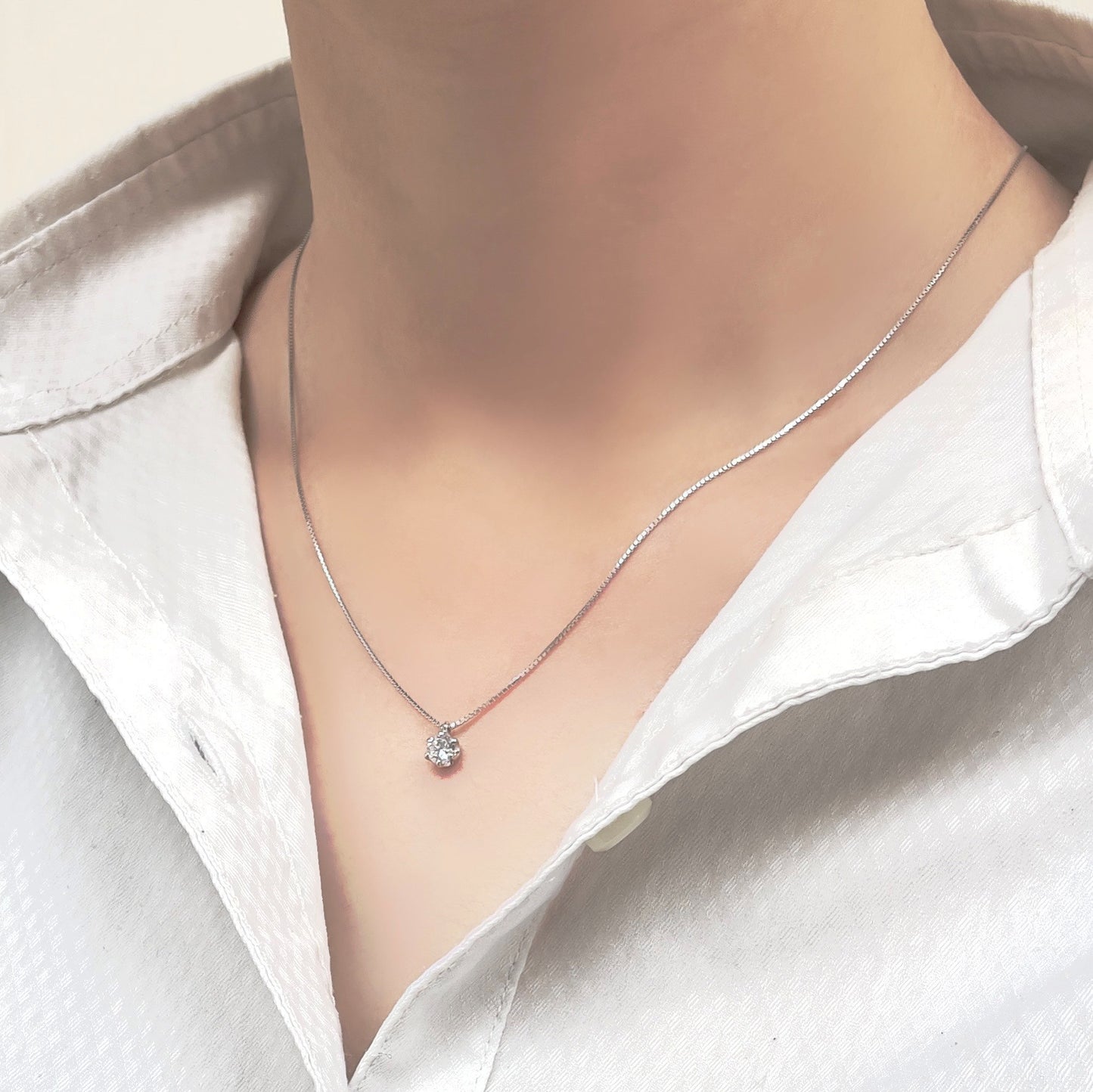 ダイヤモンド0.3ct　ネックレス　PT900