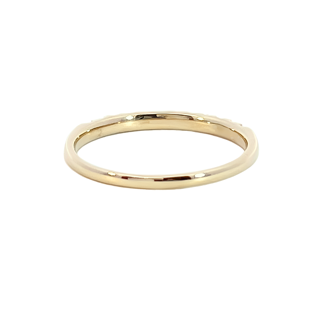 アメジスト ハーフエタニティ リング K10YG