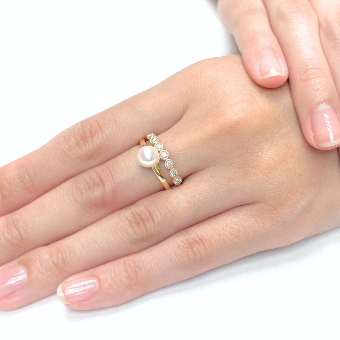 アコヤパール リング K18YG