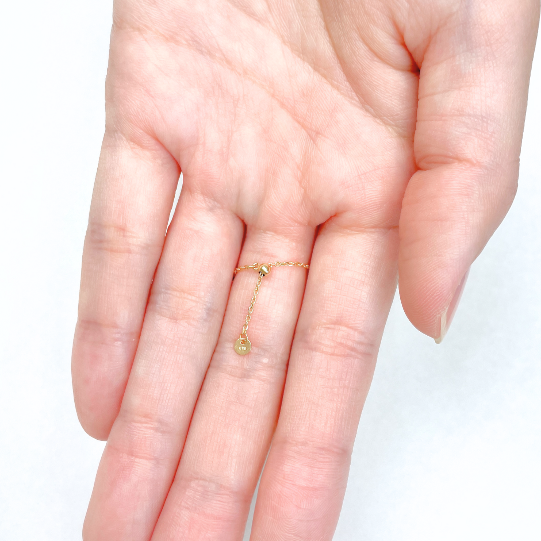 アコヤパール チェーンリング K18YG