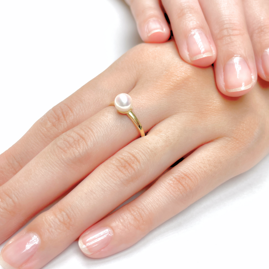 アコヤパール リング K18YG