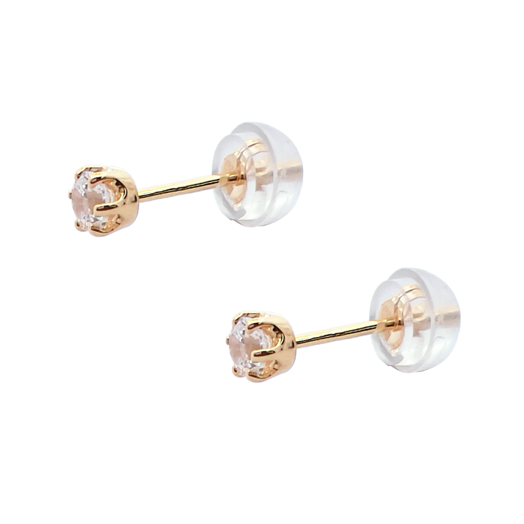 ダイヤモンド　0.1ｃｔ×2　スタットピアス　K18