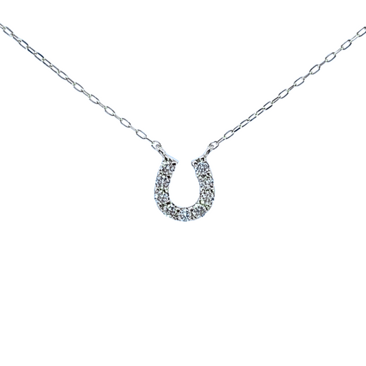 ダイヤモンドバテイネックレス　K10WG